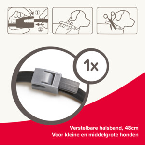 Beaphar Canishield Anti Vlooien en Tekenband Hond S - M 48 cm