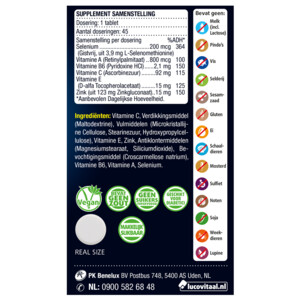 Lucovitaal Selenium & Zink 200 mcg Gistvrij - 9.99 euro