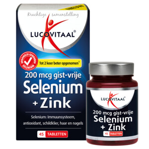 Lucovitaal Selenium & Zink 200 mcg Gistvrij - 9.99 euro