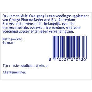 2x Davitamon Compleet Vrouw Overgang Multivitamine - 31.76 euro