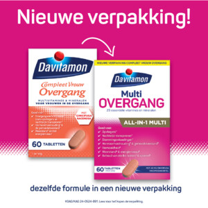 2x Davitamon Compleet Vrouw Overgang Multivitamine - 31.76 euro