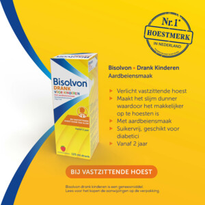 Bisolvon Drank Voor Kinderen Aardbeiensmaak - 10.75 euro