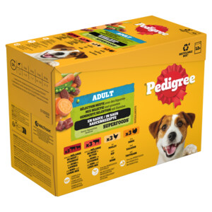 4x Pedigree Adult Selection Maaltijdzakjes Multipack