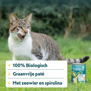 12x Yarrah Bio Kattenvoer Paté Kip 400 gr