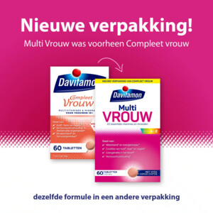 2x Davitamon Multi Vrouw - 29.89 euro