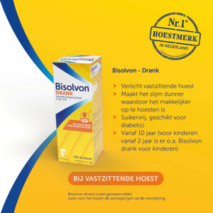 Bisolvon Drank Bij Vastzittende Hoest - 7.79 euro