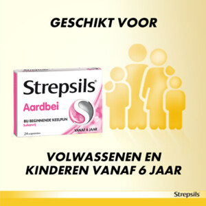 Strepsils Zuigtabletten Aardbei Suikervrij - 7.59 euro