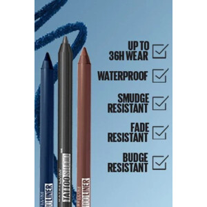Maybelline Tattoo Liner Gel Waterproof Oogpotlood 901 Intense Charcoal - 10.99 euro