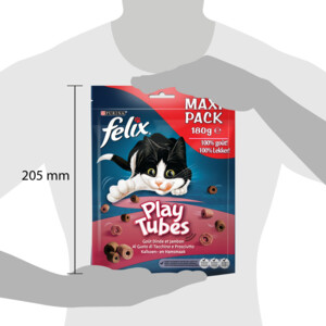 Felix Play Tubes Kalkoen - Ham 180 gr