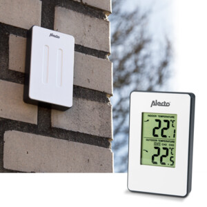 Alecto WS-1050 Weerstation Met Draadloze Buitensensor Wit - 15.99 euro