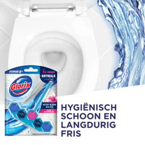 Glorix Toiletblok Blauw Water Pink Magnolia - 4.95 euro