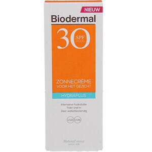 Biodermal Zonnecrème Gezicht Hydraplus SPF30 - 27.49 euro