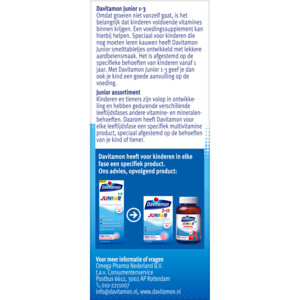 Davitamon Junior 1+ Multivitamines en Mineralen - 21.25 euro
