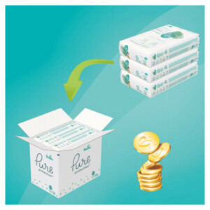 Pampers Pure Protection Luiers maat 3 (6-10 kg) - 79.99 euro