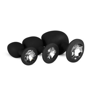 Easytoys Luxe Buttplug Set Zwart - 15.99 euro