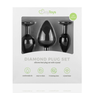 Easytoys Luxe Buttplug Set Zwart - 15.99 euro