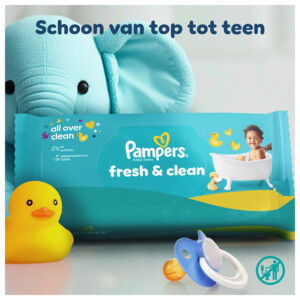 Pampers Billendoekjes Fresh Clean Navulpak - 38.99 euro