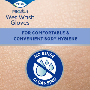45x TENA Proskin Wet Wash Gloves Frisse Geur - 73.99 euro