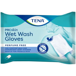 3x TENA Proskin Wet Wash Gloves Zonder Parfum - 5.05 euro