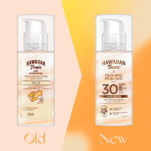 2x Hawaiian Tropic Zonnebrand SPF 30 Gezicht Silk Air Soft - 10.56 euro
