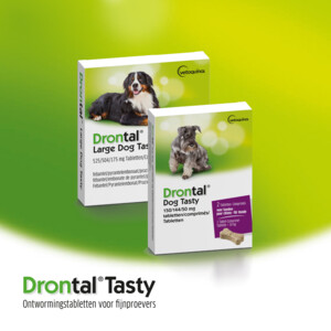Drontal Ontworming Tabletten Hond vanaf 35 kg 2 tabletten