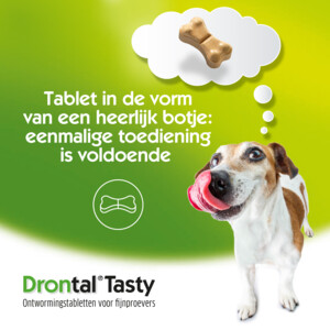 Drontal Ontworming Tabletten Hond vanaf 35 kg 2 tabletten