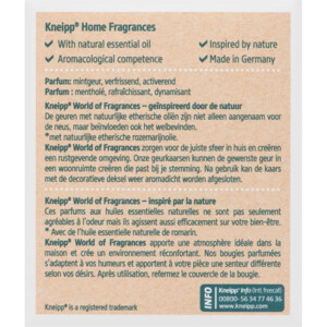 Kneipp Geurkaars Goodbye Stress - Watermint en Rosemary - 8.99 euro