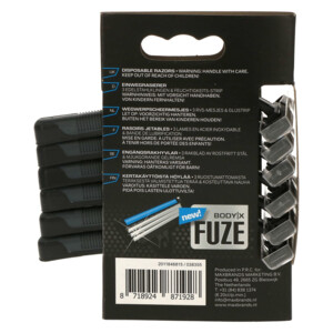 12x Body-X Fuze Men Triple Blades Wegwerpmesjes - 11.39 euro