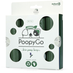 PoopyGo Eco Friendly Poepzakjes met Lavendelgeur 8 x 15 zakjes
