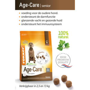 Fokker Age-Care Hondenvoer - 55.99 euro