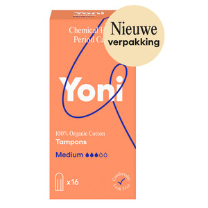 Yoni Biologisch Katoenen Tampons Medium - 4.49 euro