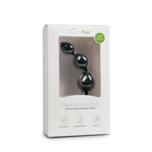 Easytoys Siliconen Anale Kralen Dildo  Zwart - 12.99 euro
