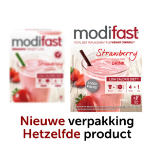 2x Modifast Weight Control Milkshake Aardbei - 33.86 euro