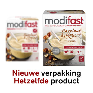 8x Modifast Weight Control Pudding Yoghurt Hazelnoot - 135.46 euro