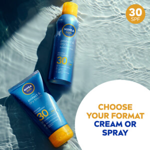 3x NIVEA Sun Protect en Dry Touch Verfrissende Vernevelende Spray SPF 30 - 79.3 euro