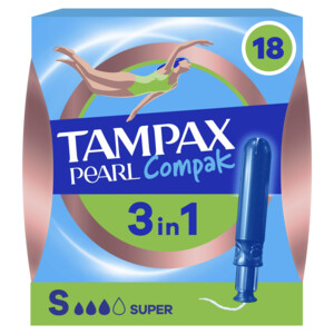 Tampax Pearl Compak Super Tampons Met Inbrenghuls - 4.55 euro