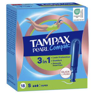 Tampax Pearl Compak Super Tampons Met Inbrenghuls - 4.55 euro