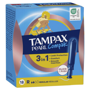 8x Tampax Pearl Compak Regular Tampons Met Inbrenghuls - 36.75 euro