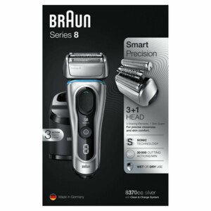 Braun Scheerapparaat Series 8 8370cc Zilver - 249.99 euro
