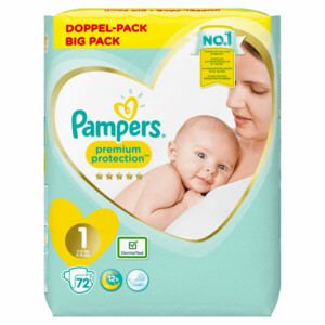 Pampers Premium Protection Luiers Maat 1 (2-5 kg) - 34.79 euro