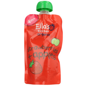 7x Ella's Kitchen Biologisch Knijpfruit 4+m Appel & Aardbei - 10.44 euro