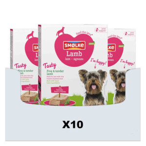 10x Smolke Hondenvoer Vers Gestoomd Lam