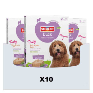 10x Smolke Hondenvoer Vers Gestoomd Eend